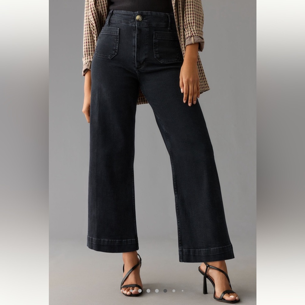 Anthropologie, Pilcro ‘The Colette Denim High-Rise Cropped Wide-Leg Jeans’